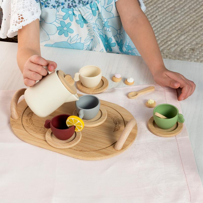 Wooden Tea Set