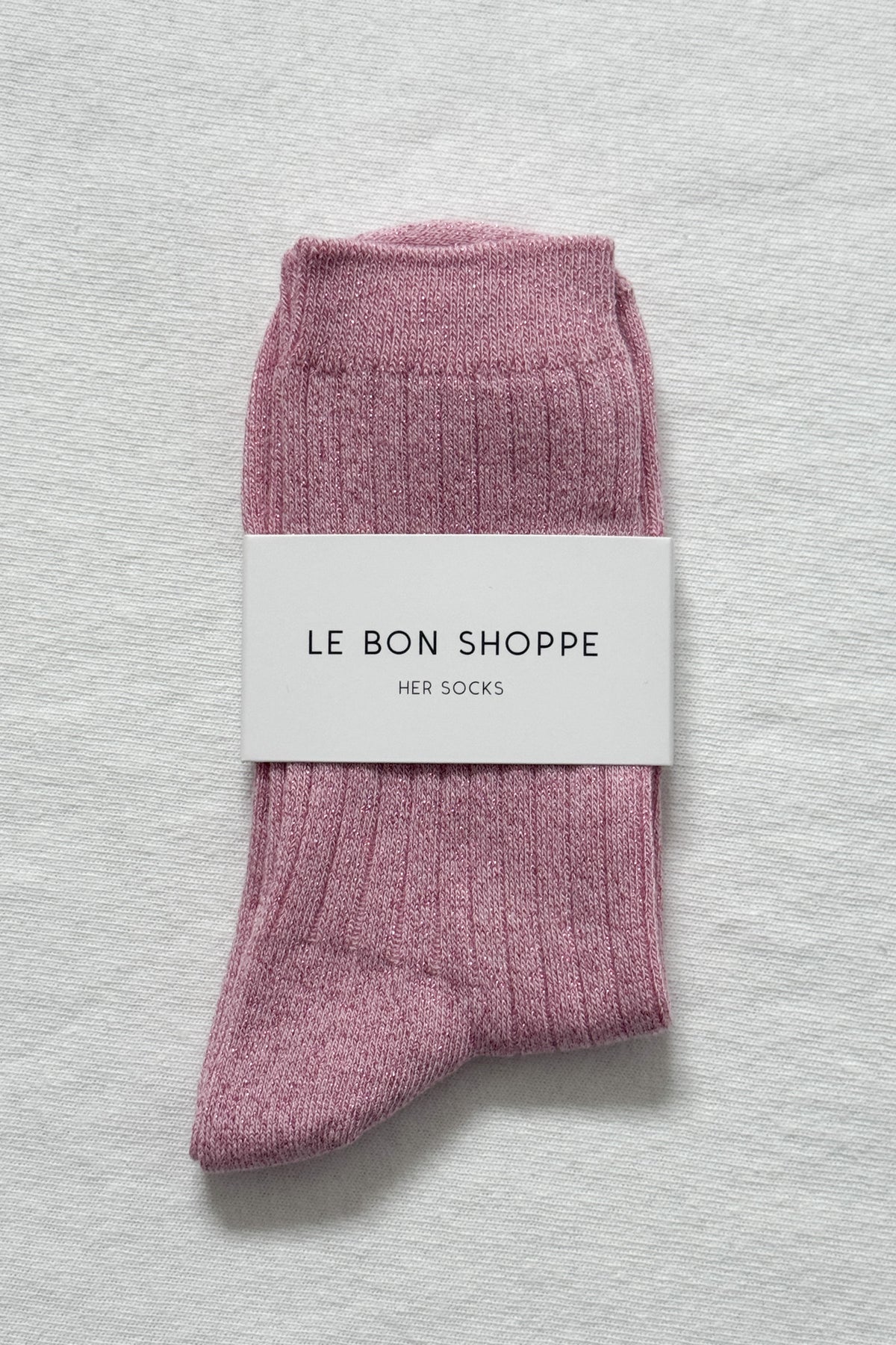 Her Socks - Glitter Sparkling Rose