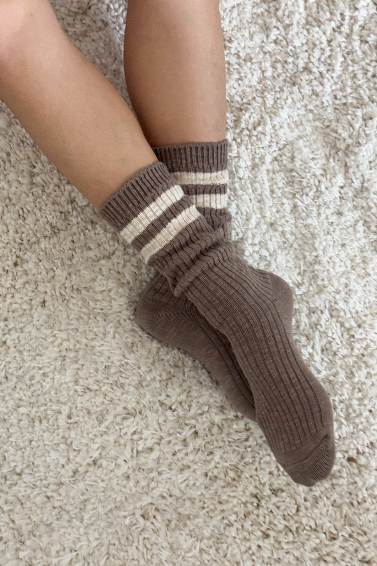 Cottage Varsity Socks - Flax