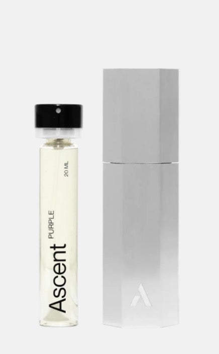 Ascent Refillable Perfume Starter Pack - Silver / Purple