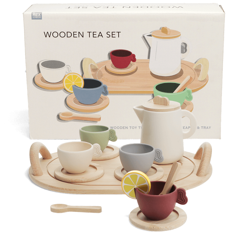 Wooden Tea Set