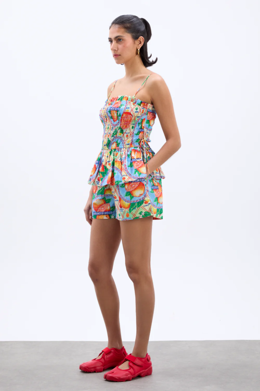 Pull On Shorts - Orange Wrappers