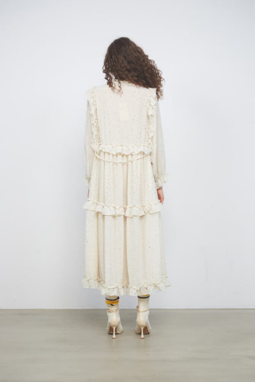 W ROTATES Barbara Dress - Vanilla