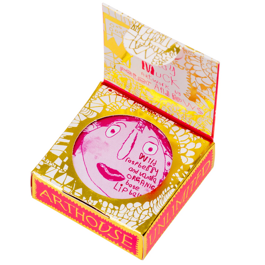 Lady Muck Lip Balm, Wild Raspberry and Organic Vanilla