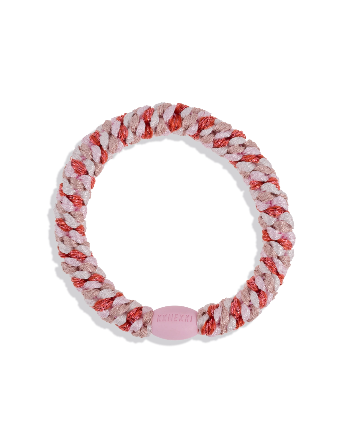 Hair Tie - Pomerant Pink Glitter