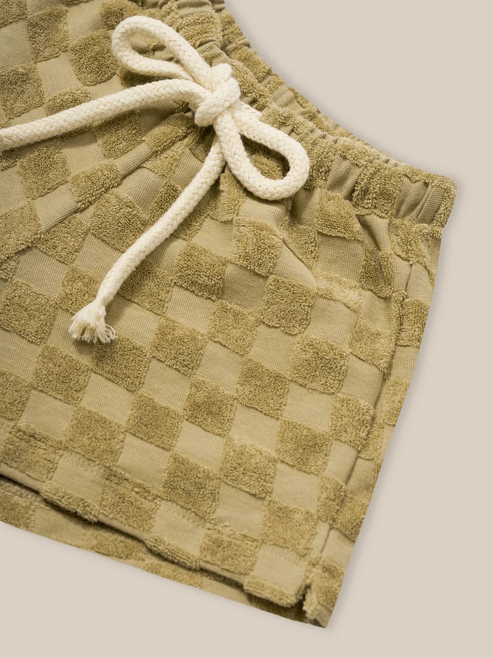 Dusky Checkerboard Terry Shorts