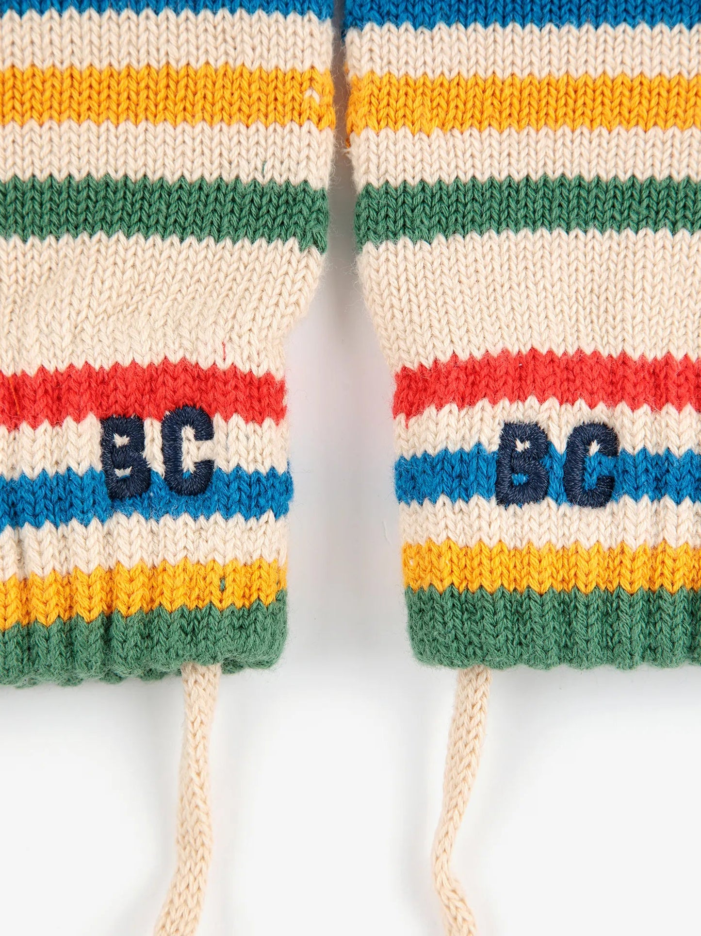 Tic Tac Toe Knitted Stripe Mittens