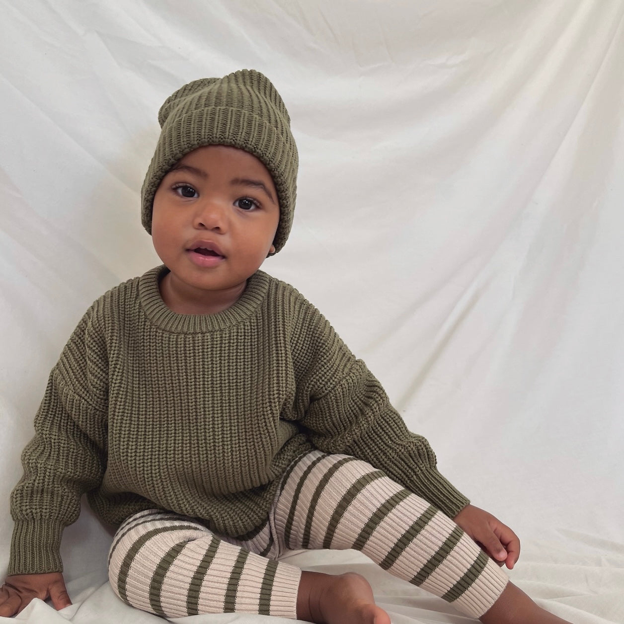 Hunter + Rose Olive Aspen Jumper
