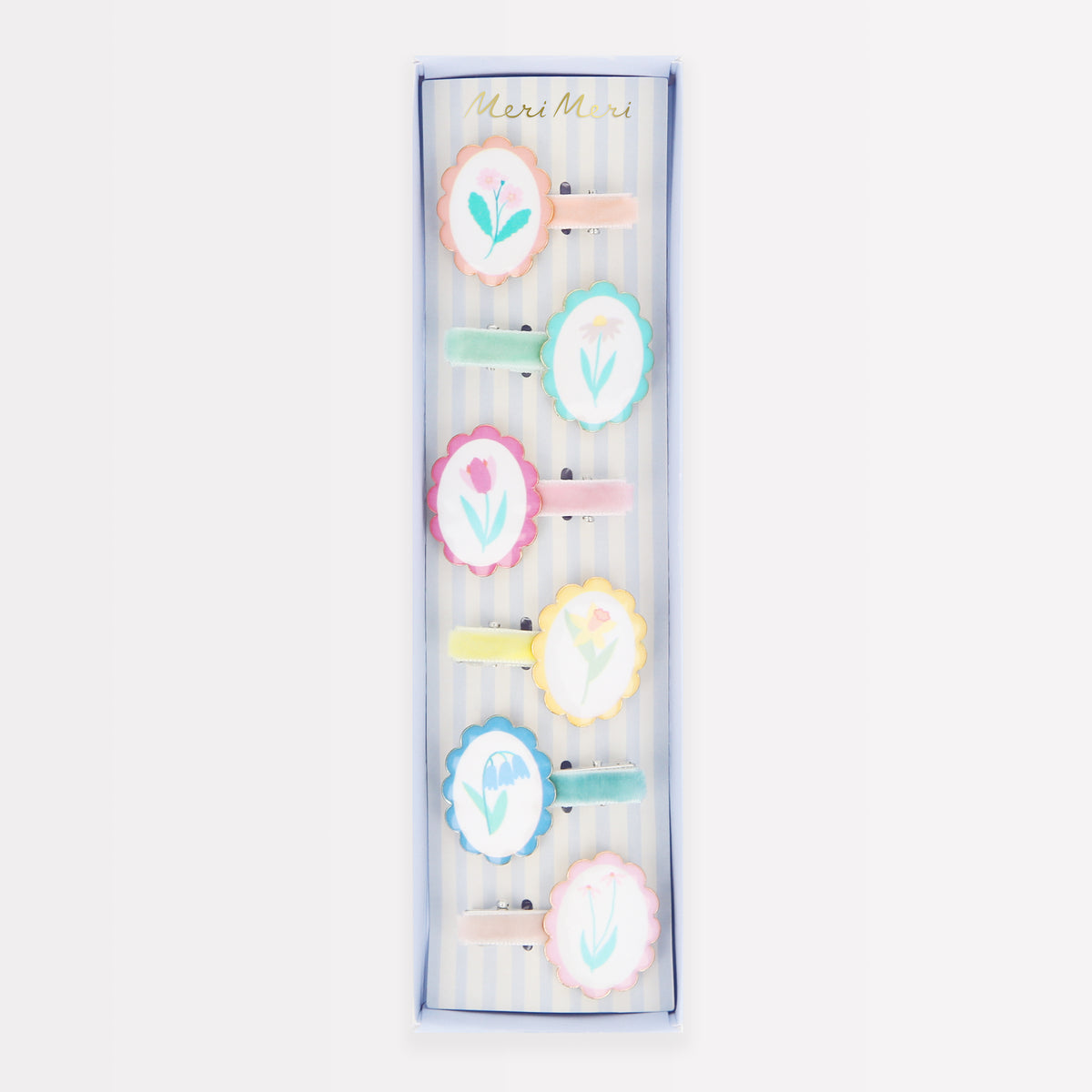 Flower Cameo Hair Clips