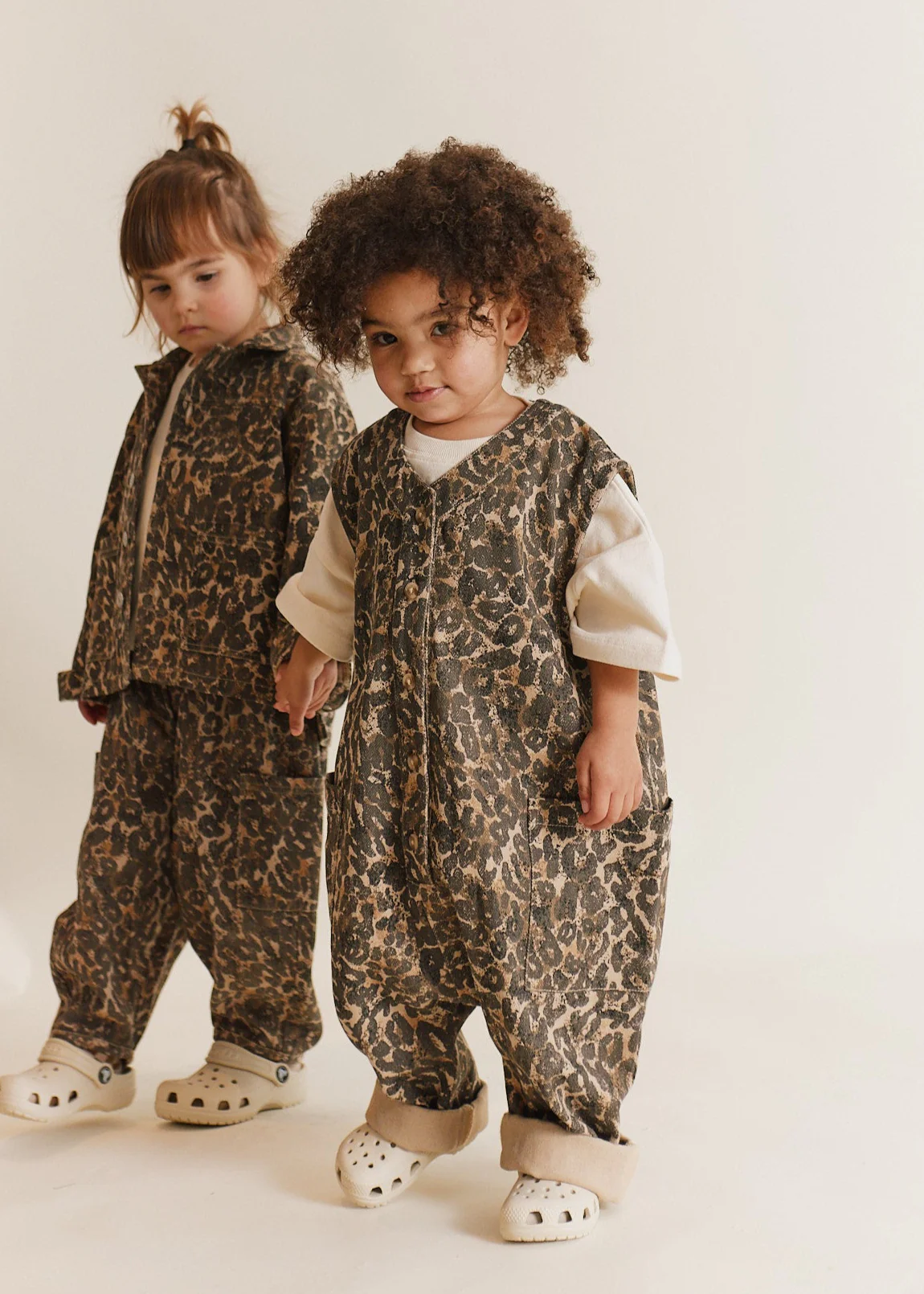 Wren Sleeveless Leopard Overall