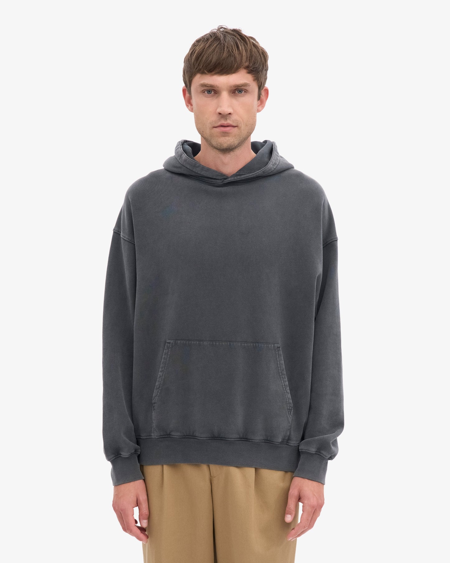 Organic Oversized Hoodie - Faded Black