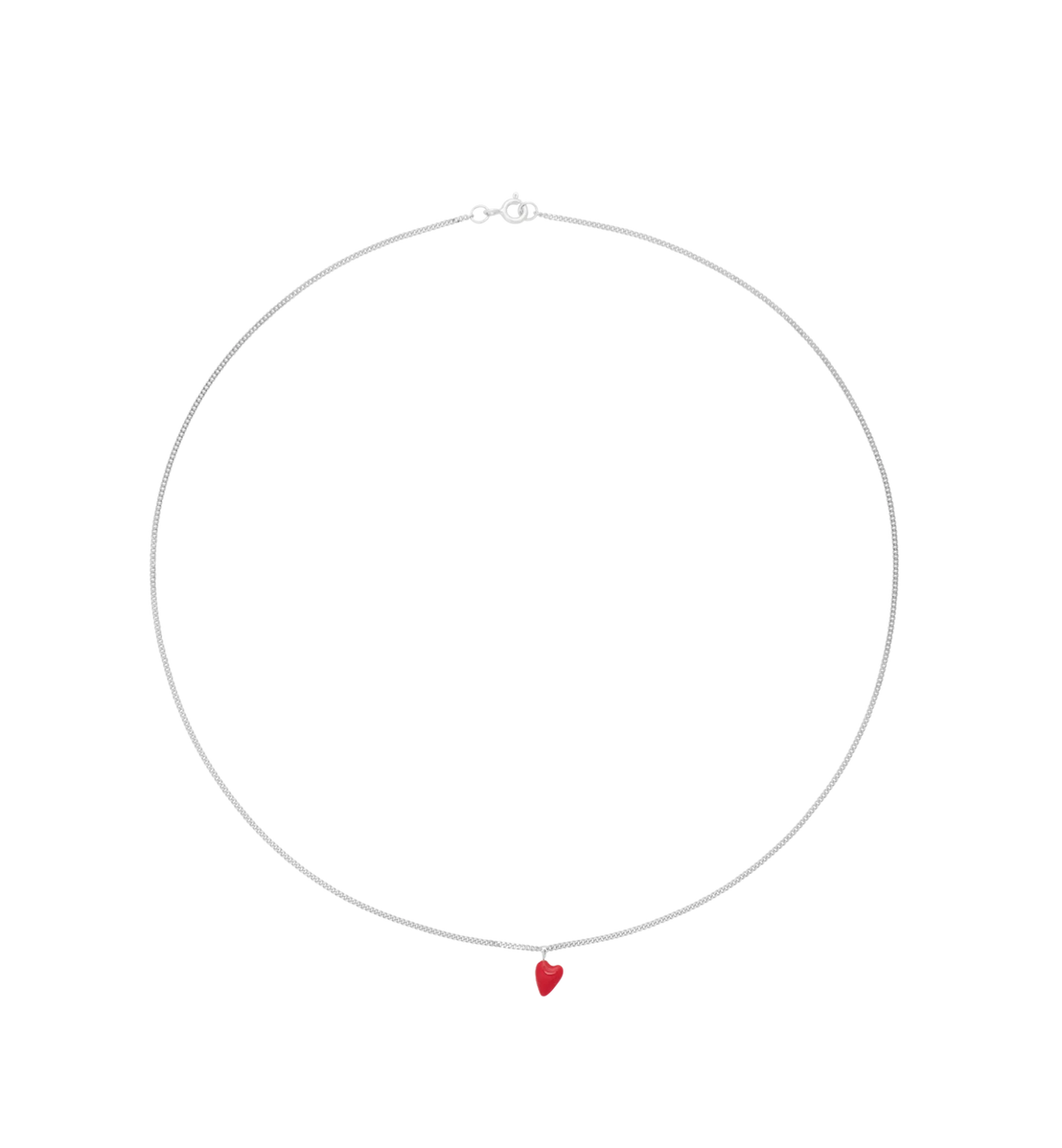 Heart Beat Necklace - Silver