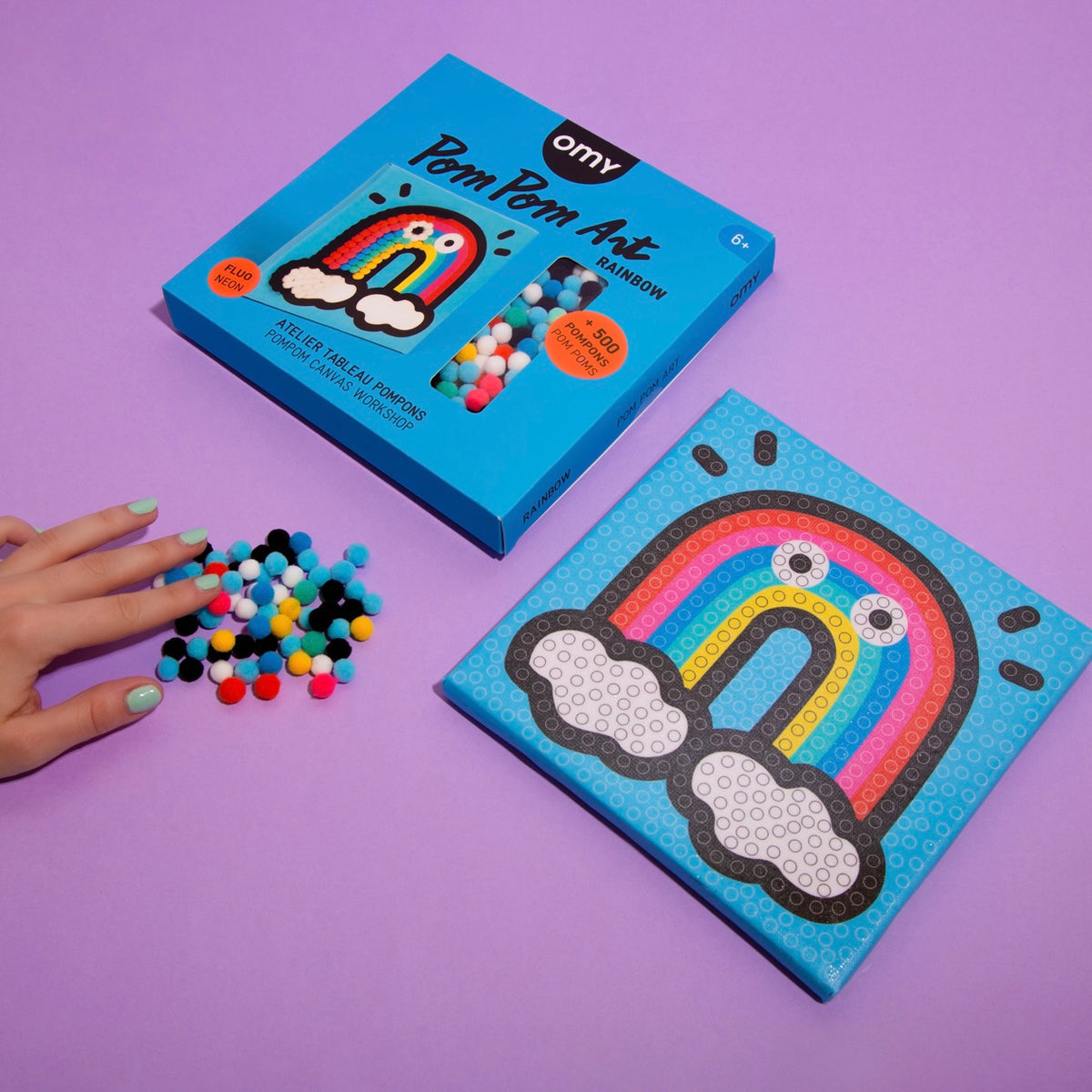 Pom Pom Art - Rainbow