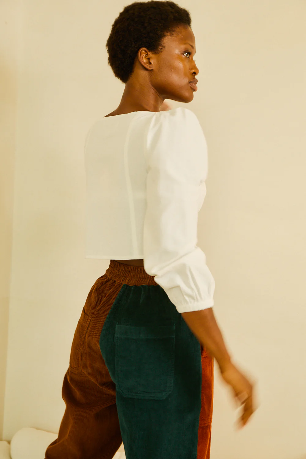 Beckett Crop Trouser - Patchwork