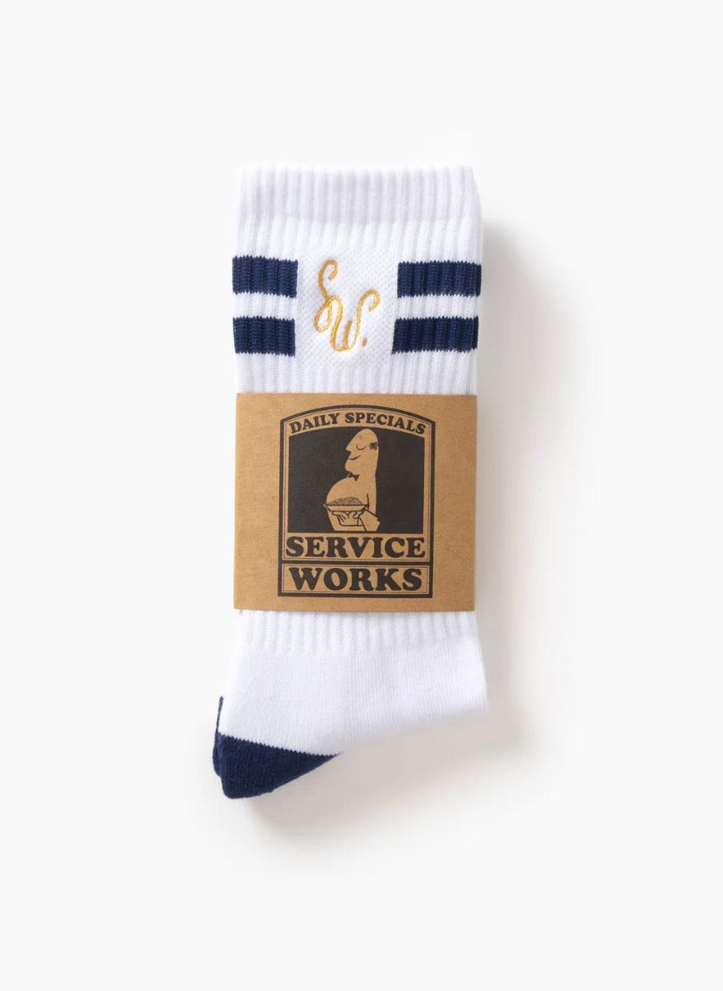 Monogram Socks - White