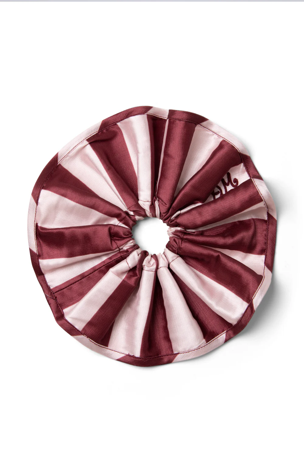 Rachel Oversized Scrunchie - Pink & Burgundy