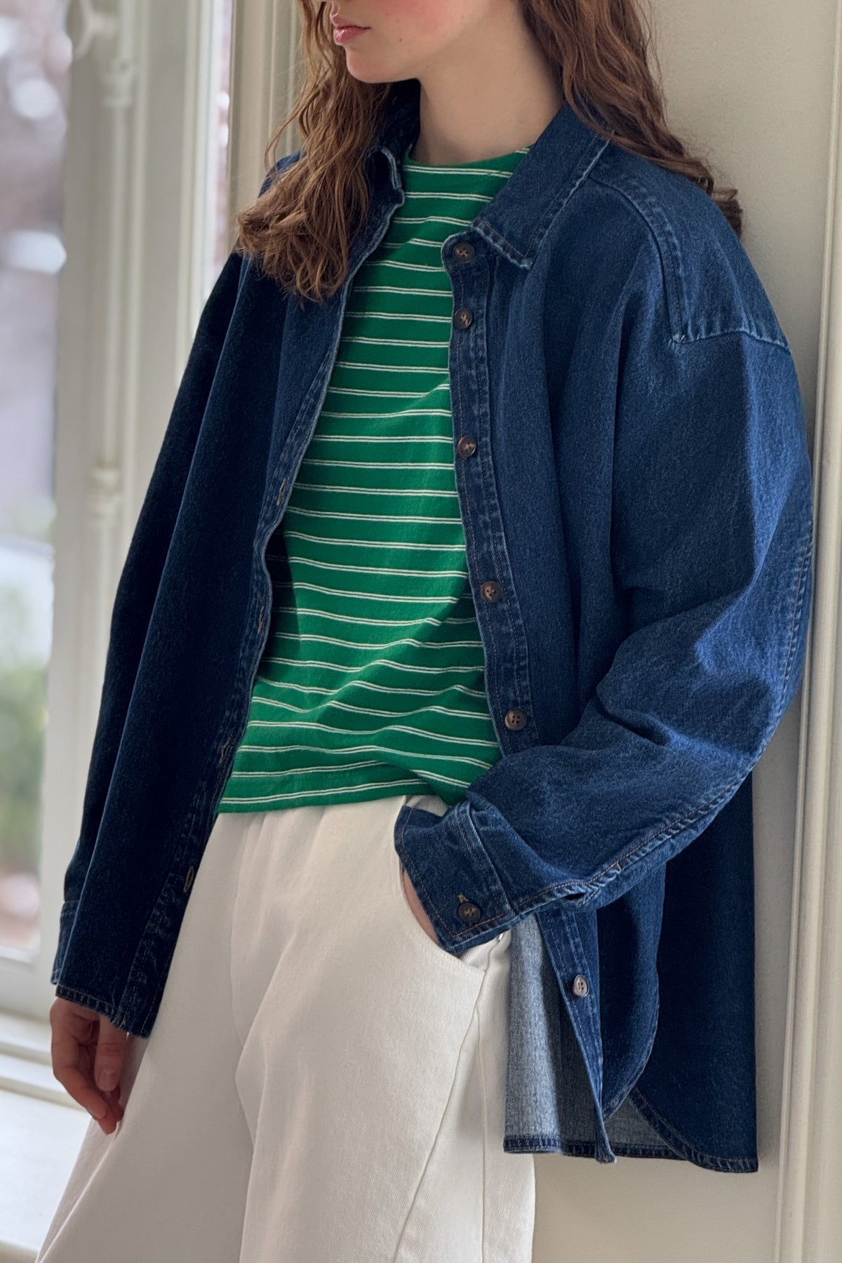 Owen Heavy Denim Shirt - Dark Denim