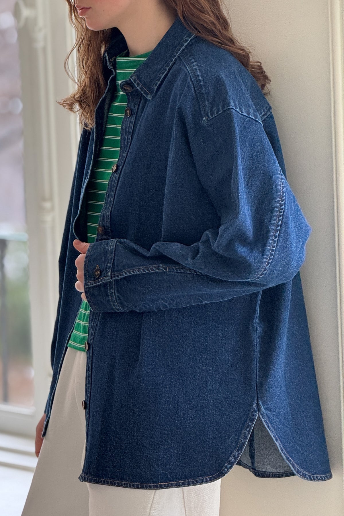 Owen Heavy Denim Shirt - Dark Denim