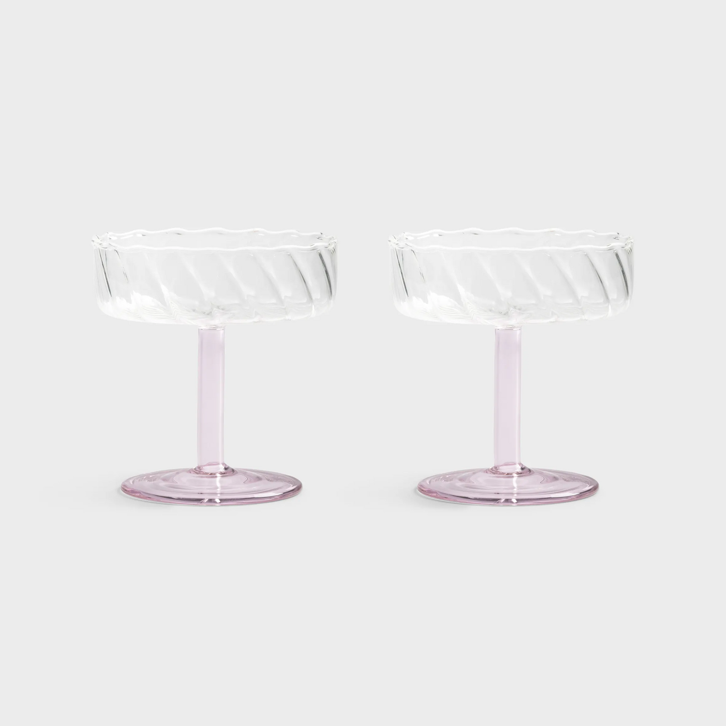 Coupe Twirl Pink set of 2
