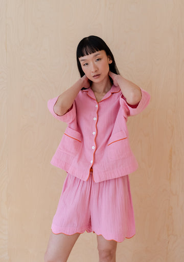 Cotton Lounge - Pink Scallop