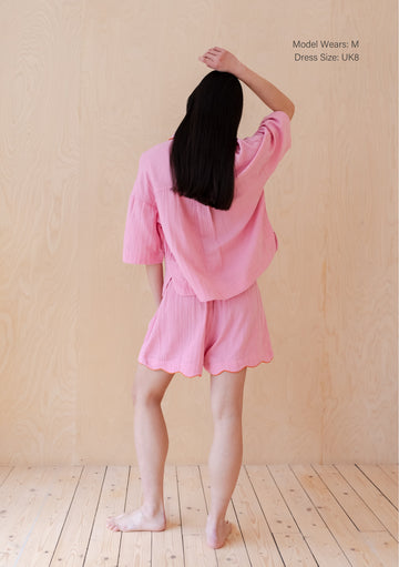 Cotton Lounge - Pink Scallop