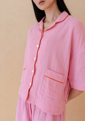Cotton Lounge - Pink Scallop
