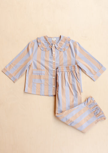 Cotton Pyjamas - Orange Stripe