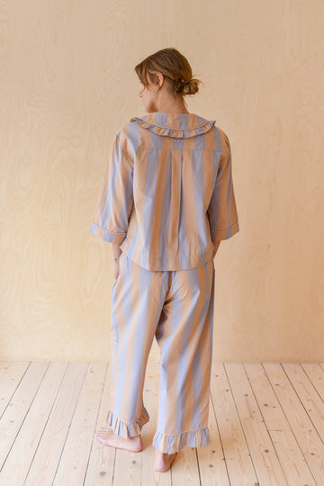 Cotton Pyjamas - Orange Stripe