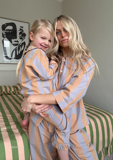 Cotton Pyjamas - Orange Stripe