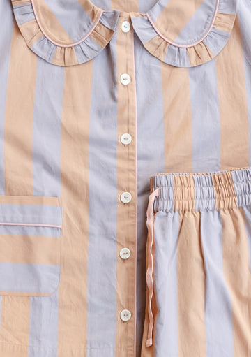 Cotton Pyjamas - Orange Stripe