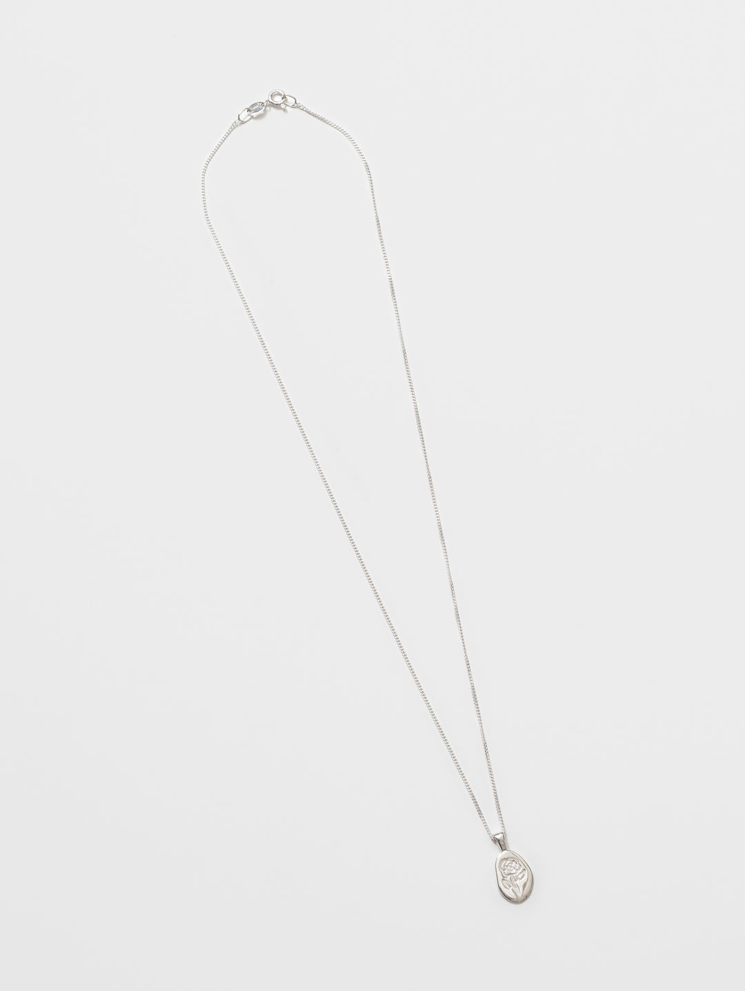 Rose Necklace - Stirling Silver