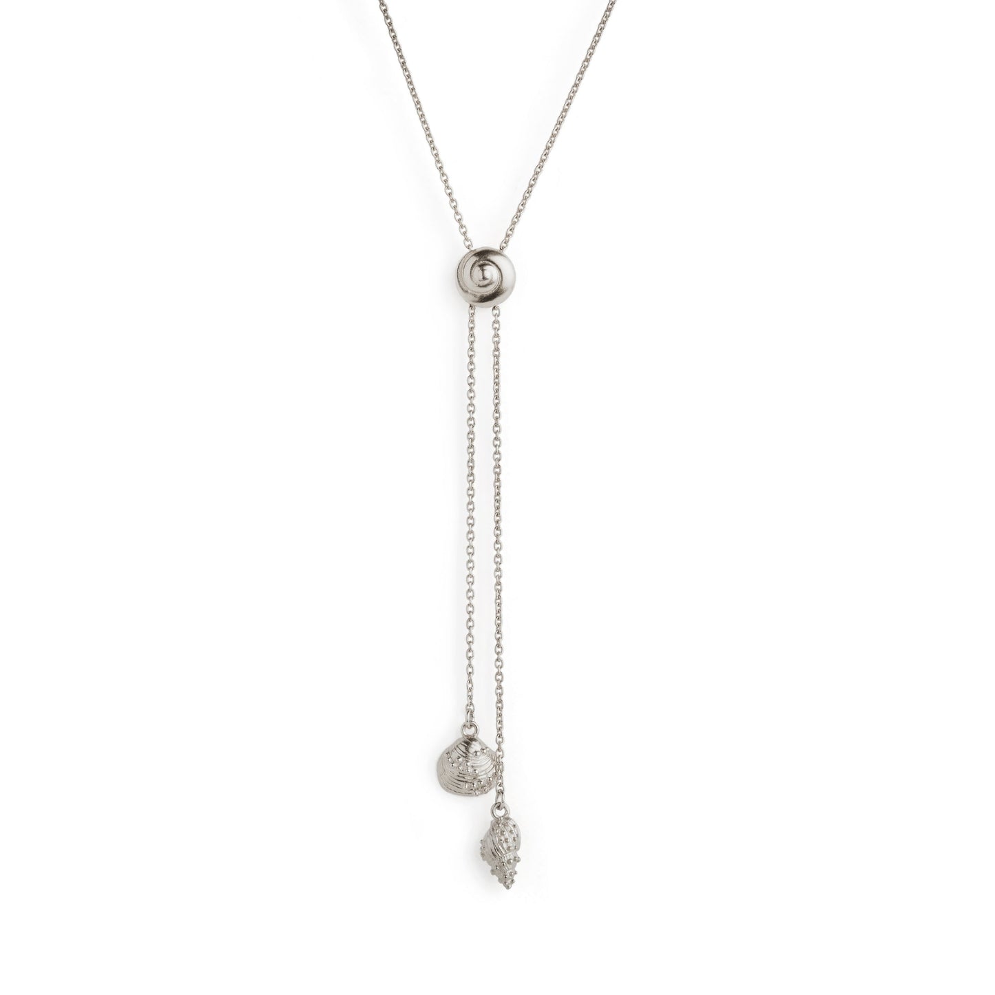 Inanna Spiral Bolero Necklace - Silver
