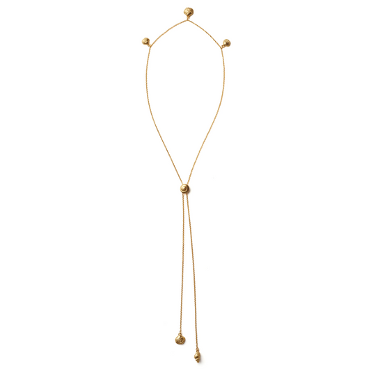 Inanna Spiral Bolero Necklace - Gold