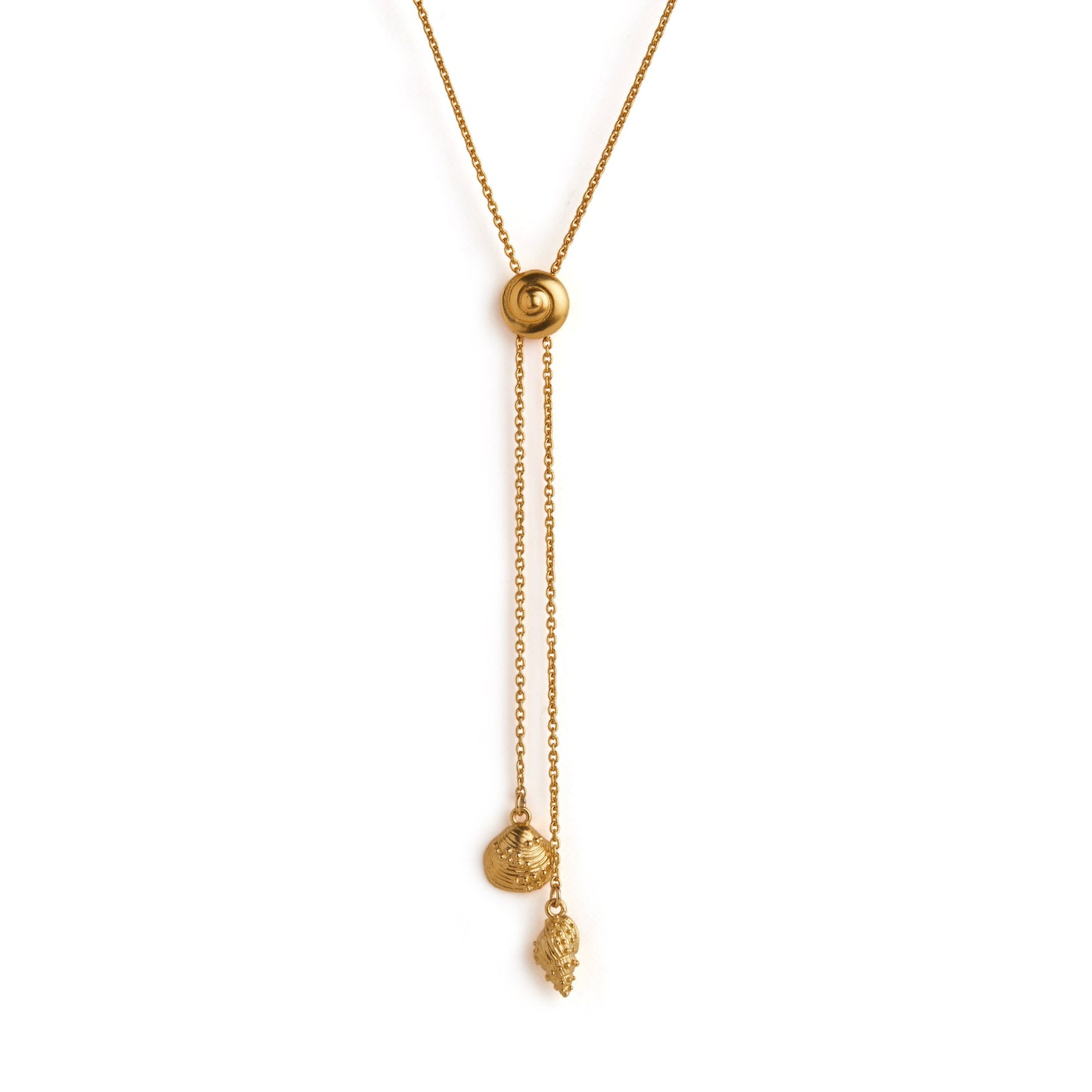 Inanna Spiral Bolero Necklace - Gold