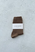 Her Socks - Dark Tan