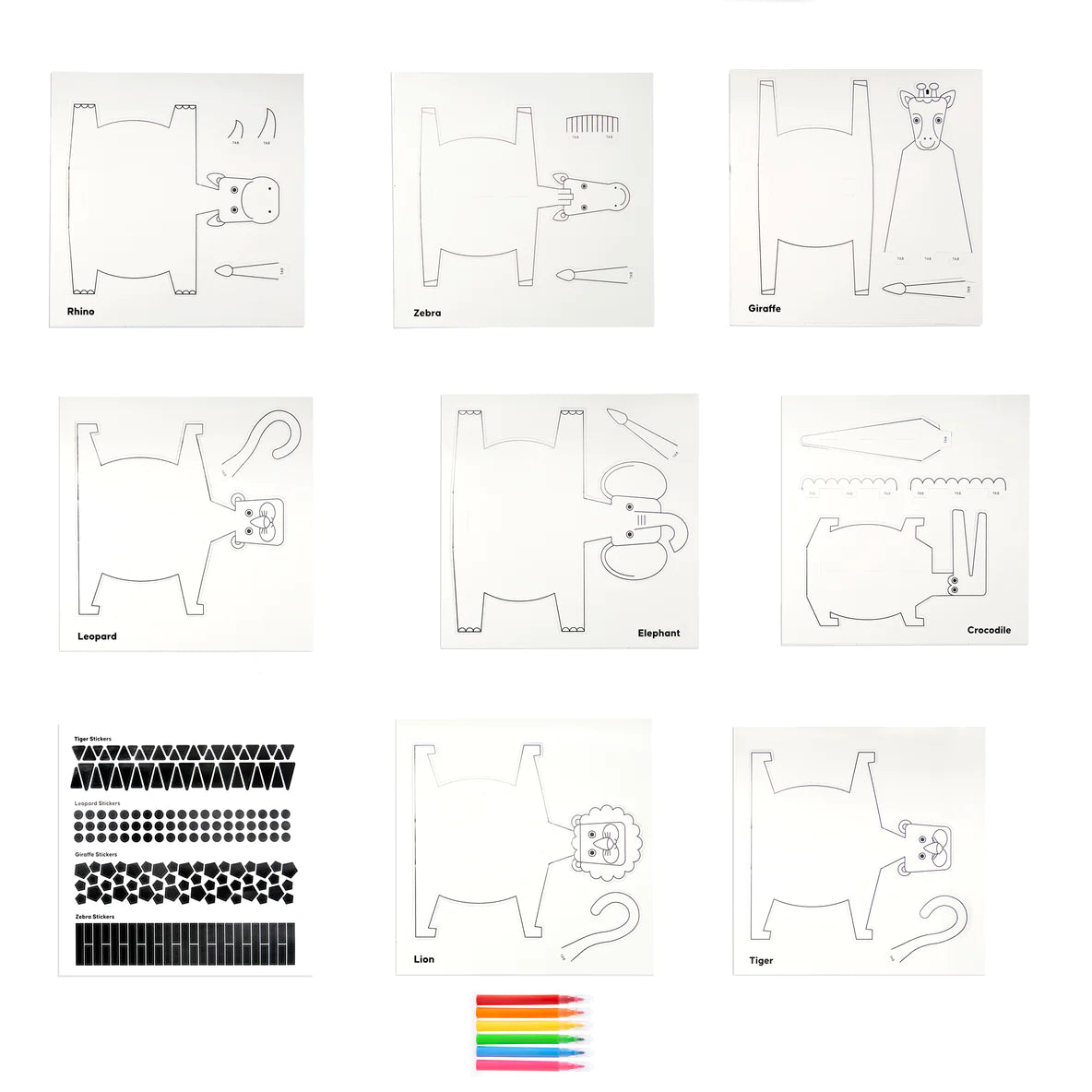 Make, Decorate & Play 3D Safari