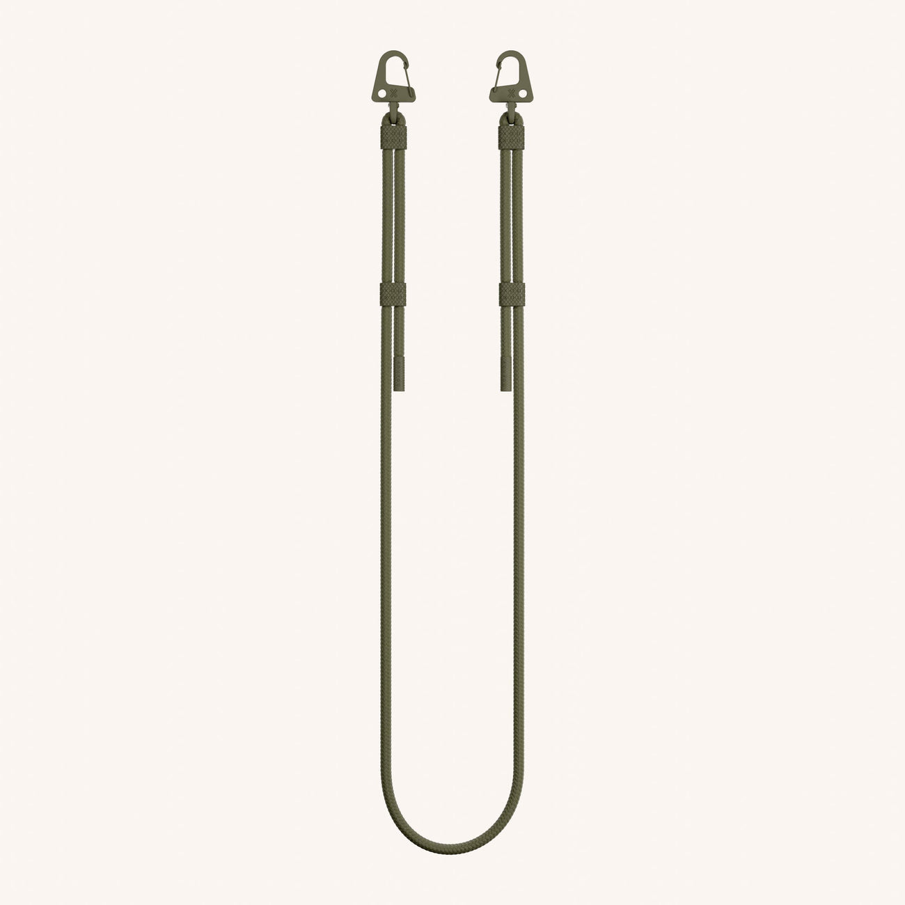 Carabiner Rope Phone Case Strap - Moss Green