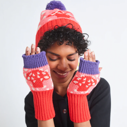 Miss Pom Pom Woodland Fingerless Gloves
