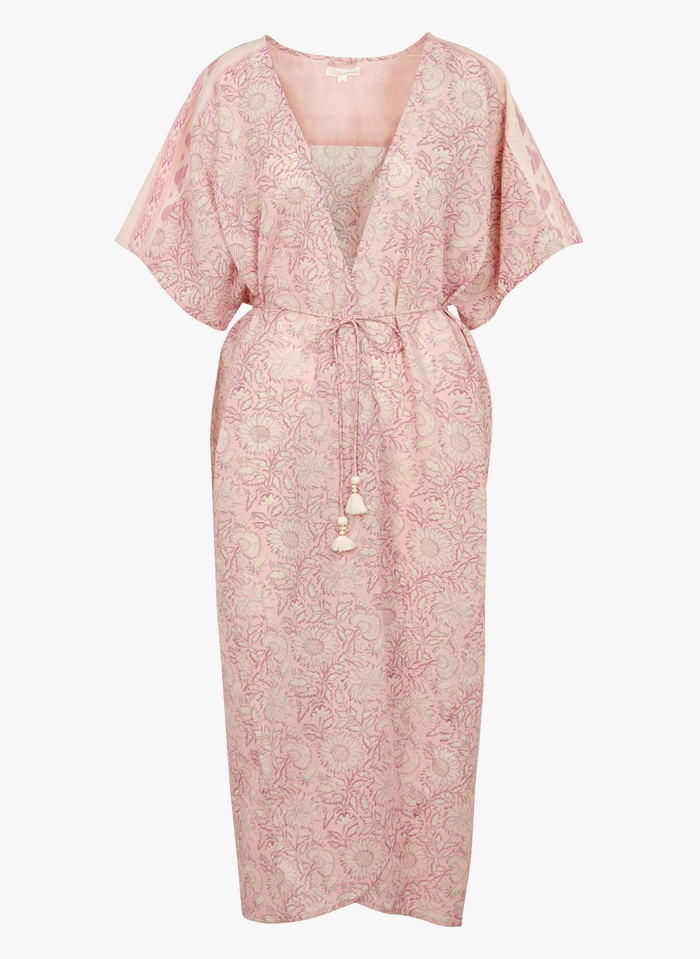 Chill Kimono - Pink Daisy Garden