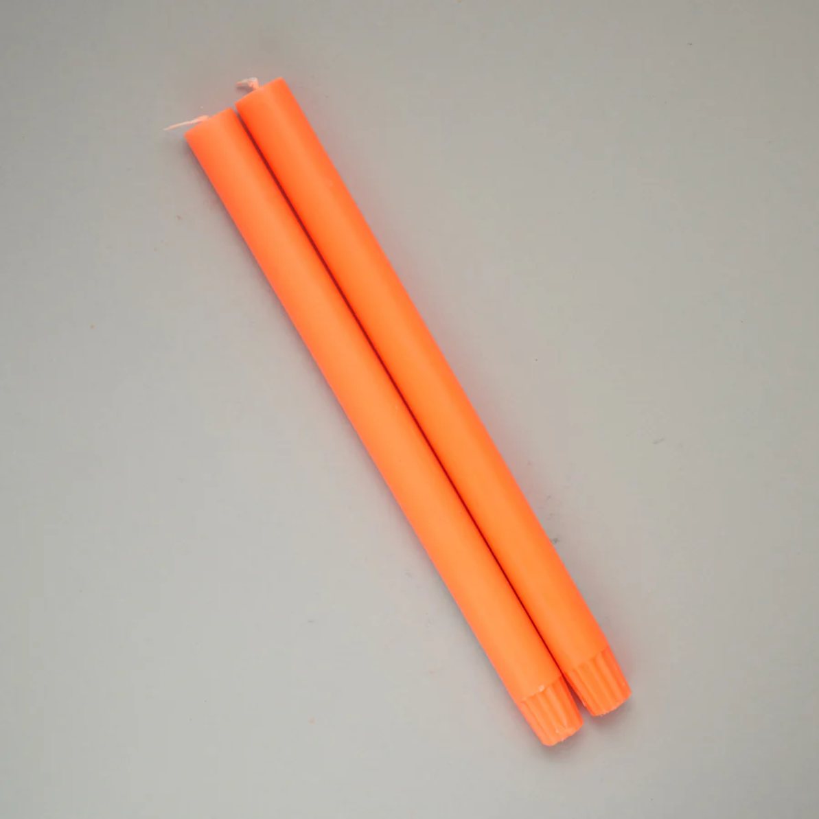 Dining Candles Fluro Orange