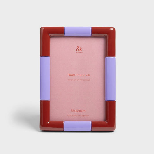 Rift Burgundy Photo Frame