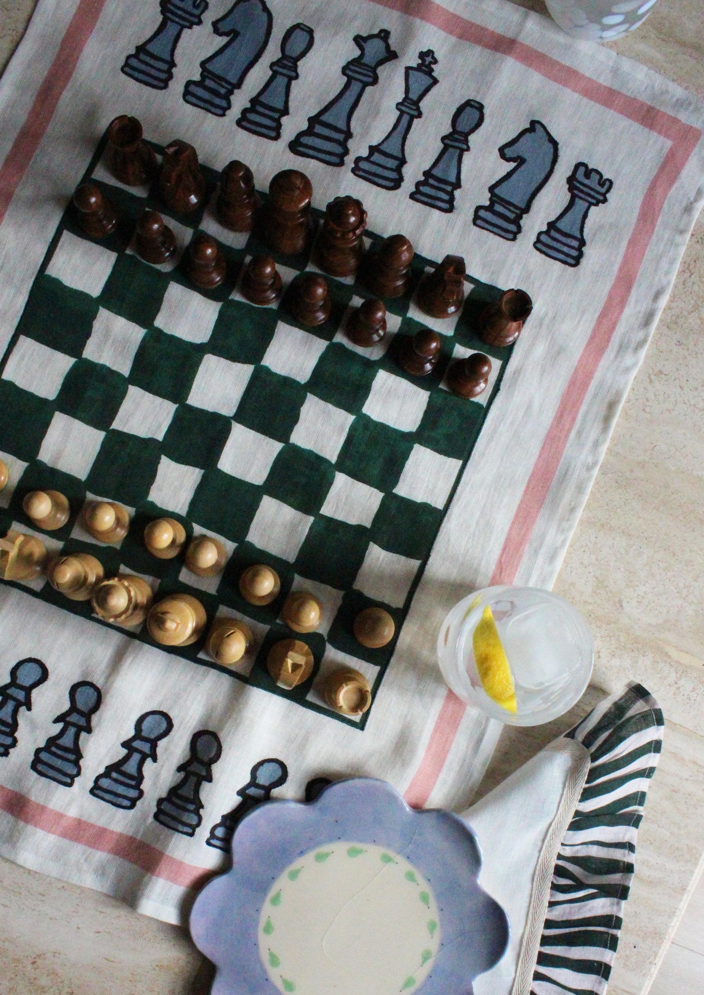 Chess Tea Towel