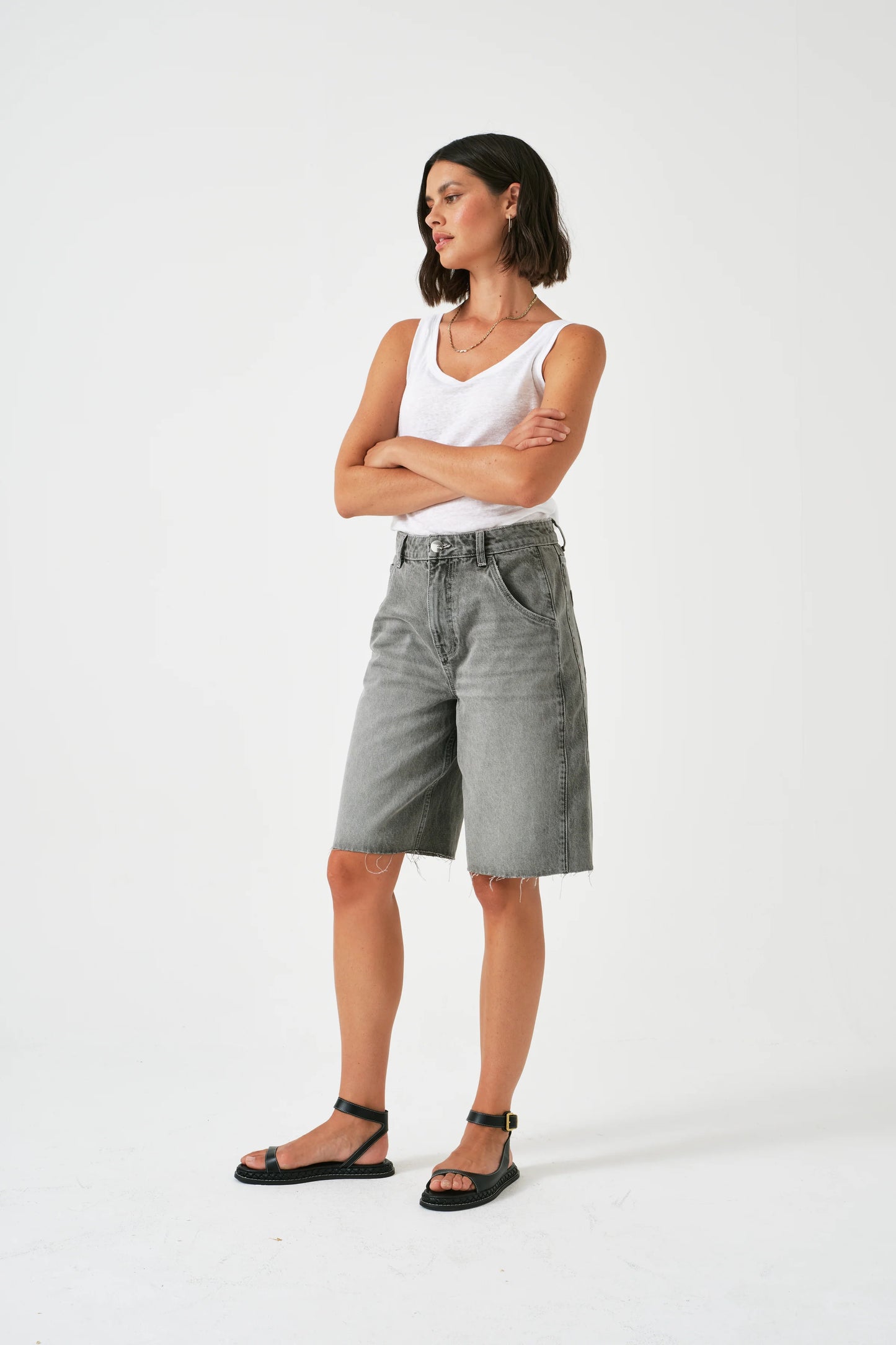 Bo Shorts - Vintage Steel