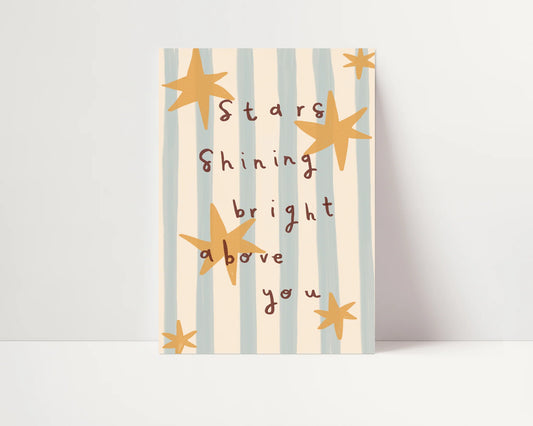Stars Shining For You A3 Art Print