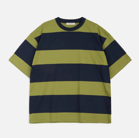 Triple Stripe Unisex T-Shirt Navy/ Green