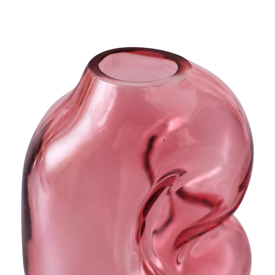 Gleam Rose Glass Vase - Small