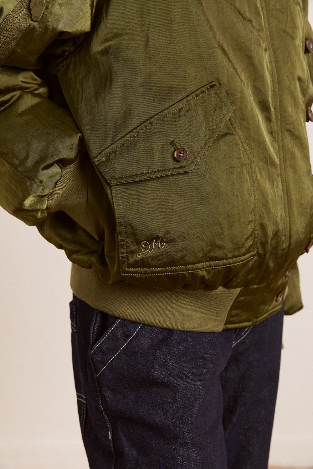 Joanie Bomber Olive