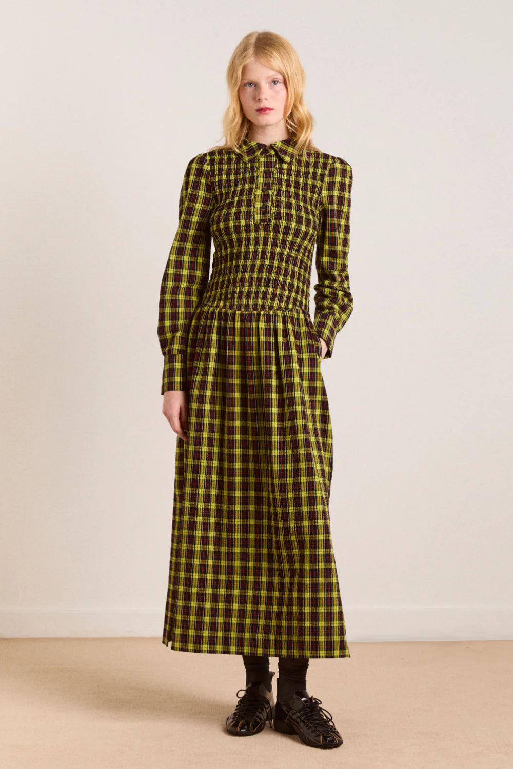 Hazel Long Sleeve Midi Dress