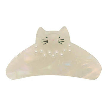 Pearly Kitty Claw Clip
