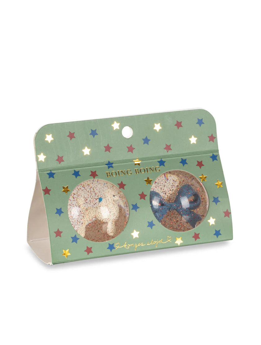 Bouncing Ball Set - Poodle/ Bow